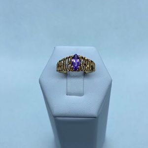 10k amethyst ring